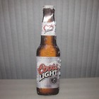 Coors Light Beer Sign Bottle 1999 33  Tin Very Rare