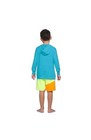 New Lands  End Youth Boy 2-piece Swim Set Blue Size Large 14-16