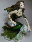 David Ent Fairy Statue Figurine Without Metal Wings Forest Green   Stars