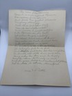 Antique 1910s Handwritten Letter  a Loving Tribute 