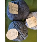 Tahki Imports Lana 100  Wool Yarn Lot 3 Skeins Blue Grey Bulky 129yd Each
