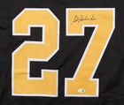Gilles Meloche Signed Penguins Jersey  jsa  Pittsburgh Goalie 1985-1988
