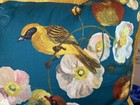 Nathalie Lete Anthropologie Marais Embroidered Satin Pillow Birds 18    