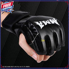 Punch Bag Boxing Gel Gloves Leather Body Combat Martial Arts Pro Training Gear