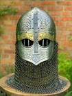 Halloween Viking Medieval Helmet Sca Larp Medieval Helmet Steel Brass Helmet