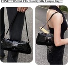 Y2k Punk Funky Bag  Sourpuss Goth Crossbody Sfly Unique Purse Novelty B-black 