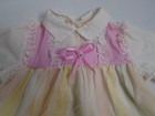 Vintage Dress Girls 3t Toddle Time Jc Penney Pink White Striped Lace Cottagecore