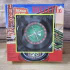 Deluxe Recreational Casino Roulette Set 10    - Cards Chips  Rake Nib Vintage