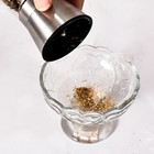 Premium Stainless Steel Salt And Pepper Grinder Shaker Mill Vintage Glass Bottle