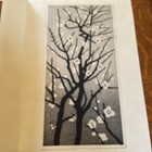 Gihachiro Okuyama Japanese Woodblock Print    plum Blossoms     10   x5   