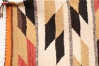 Antique Navajo Rug Native American Indian Weaving 38x22 Textile Vtg Eye Dazzler