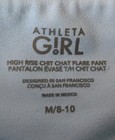 Athleta Girl Size M 8-10 High Rise Chit Chat Flare Pant Blue