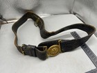 Original Spanish   American Wars Naval Officer Belt   Gilt Buckle - 36  Waist