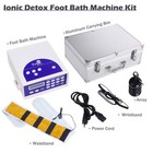 Detox Ion Foot Bath Spa Machine Kit Cell Ion Ionic Aqua Cleanse Fir Belt W case