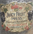 Antique O P Schriver Cast Iron Juicy Fruit Wine Press Footed No 2 Complete Works