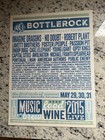 Bottle Rock  2  Original Street Posters 1st Printing  2014   2015 Napa Ca