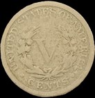 1883 5c Liberty V Nickel With Cents