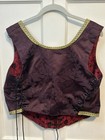Soft s Stitches Medieval Renaissance Bodice Top Waist 37-39 In  Lace-up Vintage
