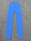 Tlf Apparel Women s Royal Blue Ribbed High Waist Athletic Leggings Size S
