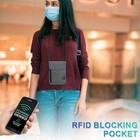 Anti-theft Rfid Blocking Passport Holder Neck Pouch Travel Hidden Wallet Bag