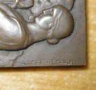 Art Deco Bronze Medal Exchange By Marcel Renard  42 Mm X 7 0mm   Includes Case 