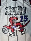 Vintage Nike Team Toronto Raptors Vince Carter  15 White Basketball Jersey Large