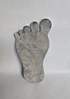 Vintage Cast Aluminum  Moon Foot Car Club Plaque 