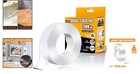 Extra Large Nano Double Sided Tape 1 2  x200   - Traceless   Washable Adhesive