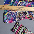 Johnny Was Women s Medium Paisley Print Zip Up Rash Guard Swim Top