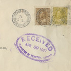     walkerville  Windsor 1927 Registered Handstamp Atuo Advertising Cover Canada