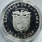 1974 Panama 20 Balboas Silver Coin 4 167 Oz In Ogp W  Coa     Franklin Mint
