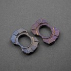 New  Hitex X Brnly Mini Cypop Titanium Edc Chips X2  Crosshatch Pattern