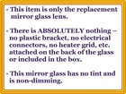 New Convex Mirror Glass Lens Fits 2011-2017 Buick Regal Passenger Side Right