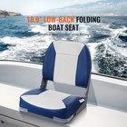 Boat Seat Low Back Fold-down Fishing Boat Seat Chair With Sponge Padding