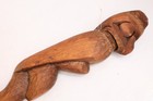Northwest Coast Native Carved Cedar Vintage Talking Stick Shaman Raven Staff 31 