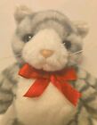 Ty Beanie 10  Mittens The Cat Kitten Kitty 1992  1118 Gray Tabby Stripes Rare 