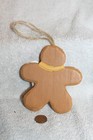 Painted Gingerbread Man Wood And  Country Christmas Ornament Holidays Vintage D
