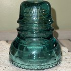 Rare Vintage Hemingray No  40 Glass Insulator Aqua Blue Green 4  Tall 11 Dated