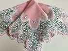Beautiful New Pink Lily Of The Valley Floral Handkerchief - Luray Hankie 