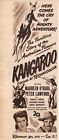 1952 Kangaroo Movie Print Ad Maureen O hara Peter Lawford