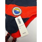 Old Navy Boys Orange   Navy Striped Pom Ear Flap Winter Hat M
