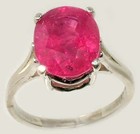 19thc Antique 5  ct  Red Sapphire ring  Medieval Sorcery Psychic Anti-black Magic