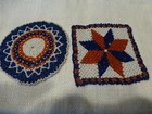 Vintage Native American Beaded Small Mats