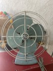 Vintage 1950 s Metal Ge Fan  Works  Original Antique Fan Mid Century Retro Wow