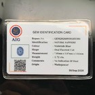Aig Certified 1 72 Ct Natural Blue Sapphire Untreated Oval Cut Madagascar