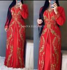 Caftan Dubai Moroccan Abaya Farasha Kaftans Jalabiya Islamic Jacket Gown Dress