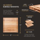 John Boos Cb Reversible Wood Cutting Board With Juice Groove  Maple 