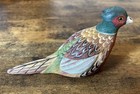 Vintage 1987 S  Stilwell Hand Carved   Painted Wooden Ring Necked Pheasant