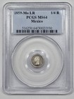 1859 Mo Mexico Silver 1 4 Real Pcgs Ms64 Lusterbomb Great Strike Nice  m45