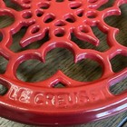 Cerise Red Ombre  Le Creuset Cast Iron Enamel Warming Trivet 8  France Raised